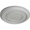 Ekena Millwork Federal Roped Small Ceiling Medallion (Fits Canopies up to 6"), 12 5/8"OD x 1 1/8"P, Frost CM12FEFRF - alternate 2